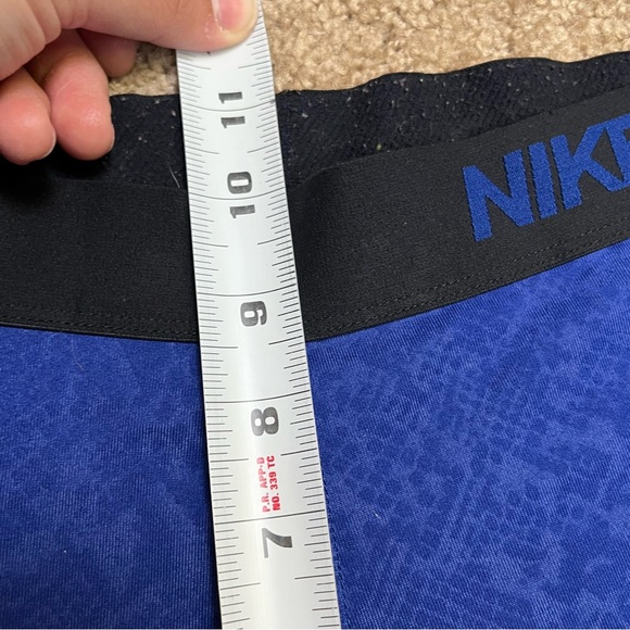 Nike Pro Blue Leggings Size Large - Picture 10 of 12